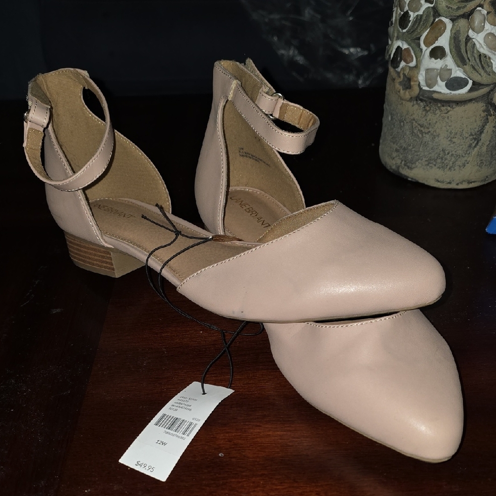 Lane Bryant Ankle Strap Flats - Pink